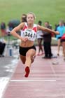 Emily Gargon (Gateshead) winner of the under-17s triple jump at the Northern Under-17s and 15s Championships, Liverpool.